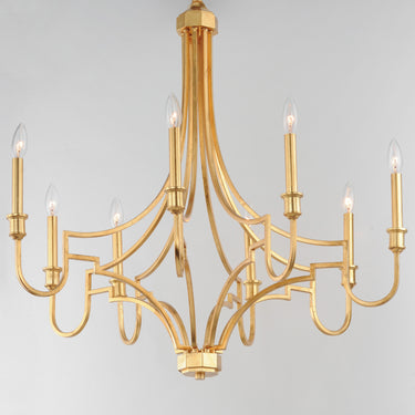 Maxim Lighting Normandy 8-Light Chandelier Gold Leaf