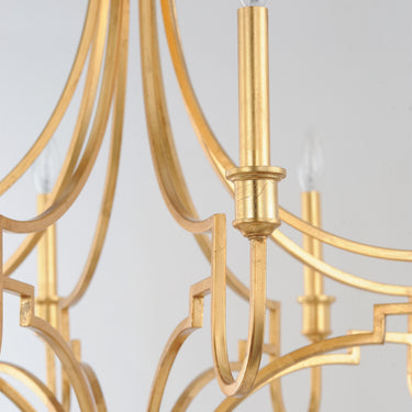 Maxim Lighting Normandy 8-Light Chandelier Gold Leaf