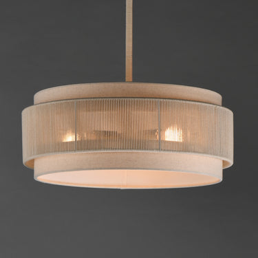 Maxim Lighting Seacliff 20" 3-Light Pendant Natural Aged Brass