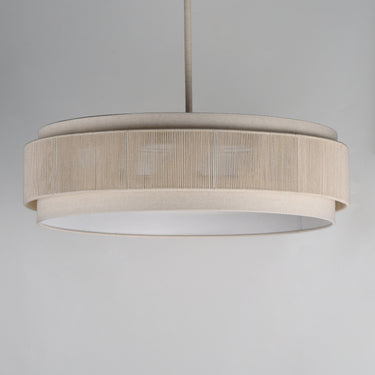 Maxim Lighting Seacliff 28" 4-Light Pendant Natural Aged Brass