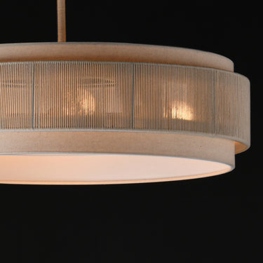 Maxim Lighting Seacliff 28" 4-Light Pendant Natural Aged Brass