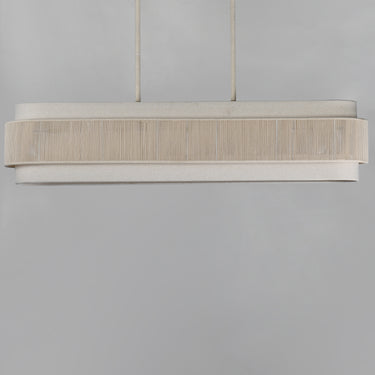 Maxim Lighting Seacliff 5-Light Linear Chandelier Natural Aged Brass
