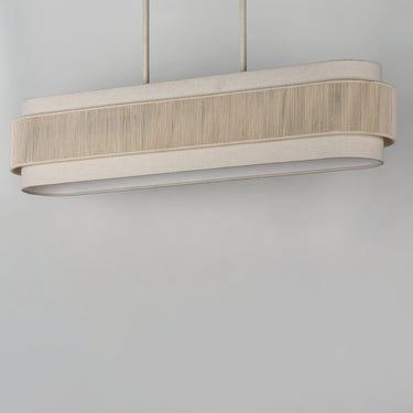 Maxim Lighting Seacliff 5-Light Linear Chandelier Natural Aged Brass