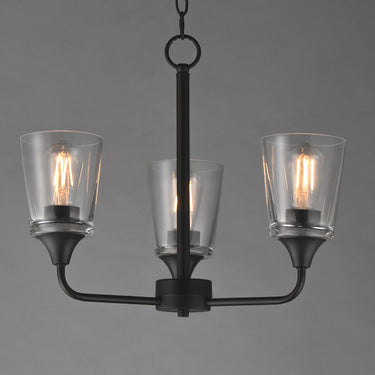 Maxim Lighting Hudson 3-Light Chandelier Black
