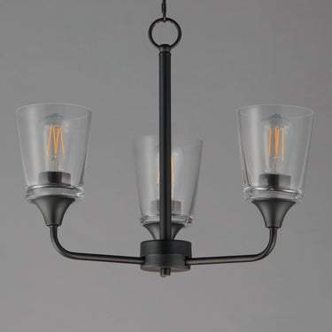 Maxim Lighting Hudson 3-Light Chandelier Black