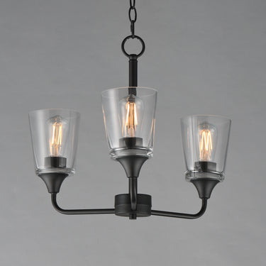 Maxim Lighting Hudson 3-Light Chandelier Black