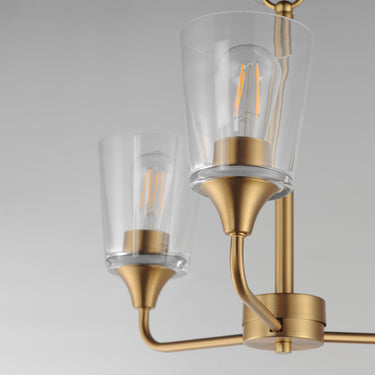 Maxim Lighting Hudson 3-Light Chandelier Natural Aged Brass