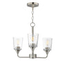 Maxim Lighting Hudson 3-Light Chandelier Satin Nickel