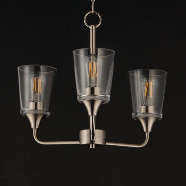 Maxim Lighting Hudson 3-Light Chandelier Satin Nickel