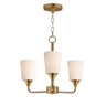 Maxim Lighting Hudson 3-Light Chandelier Natural Aged Brass
