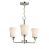 Maxim Lighting Hudson 3-Light Chandelier Satin Nickel