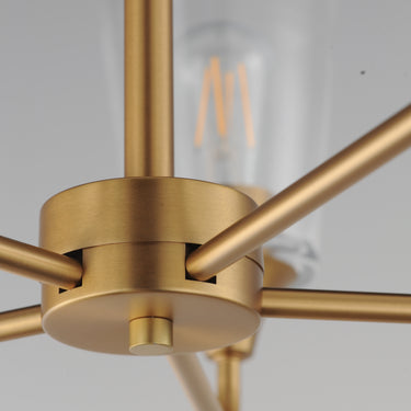 Maxim Lighting Hudson 5-Light Chandelier Natural Aged Brass