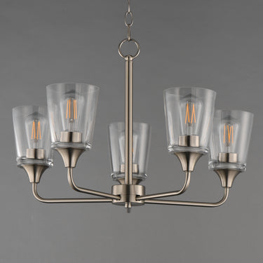 Maxim Lighting Hudson 5-Light Chandelier Satin Nickel