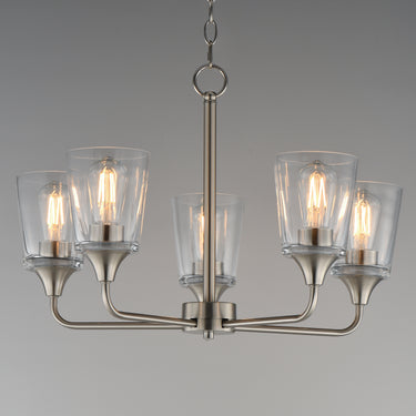 Maxim Lighting Hudson 5-Light Chandelier Satin Nickel