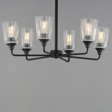 Maxim Lighting Hudson 6-Light Chandelier Black