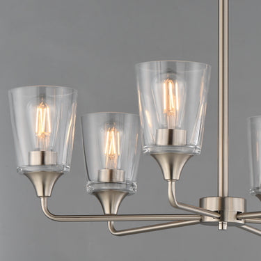 Maxim Lighting Hudson 6-Light Chandelier Satin Nickel
