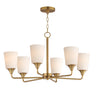 Maxim Lighting Hudson 6-Light Chandelier Natural Aged Brass