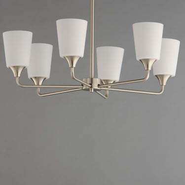 Maxim Lighting Hudson 6-Light Chandelier Satin Nickel