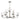 Maxim Lighting Hudson 9-Light Two-Tier Chandelier Satin Nickel