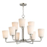 Maxim Lighting Hudson 9-Light Chandelier Satin Nickel