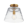 Maxim Lighting Hudson Semi-Flush Mount/Pendant Natural Aged Brass