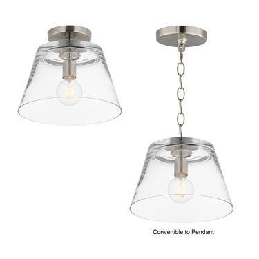 Maxim Lighting Hudson Semi-Flush Mount/Pendant Satin Nickel