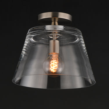 Maxim Lighting Hudson Semi-Flush Mount/Pendant Satin Nickel