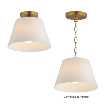 Maxim Lighting Hudson Semi-Flush Mount/Pendant Natural Aged Brass