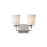 Maxim Lighting Hudson 2-Light Bath Vanity Satin Nickel