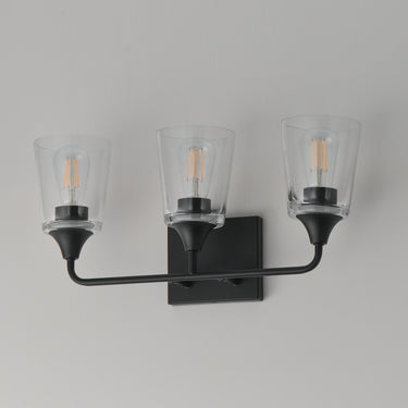 Maxim Lighting Hudson 3-Light Bath Vanity Black