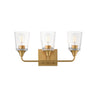 Maxim Lighting Hudson 3-Light Bath Vanity Natural Aged Brass