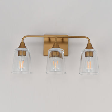 Maxim Lighting Hudson 3-Light Bath Vanity Natural Aged Brass