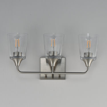 Maxim Lighting Hudson 3-Light Bath Vanity Satin Nickel