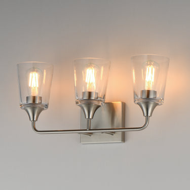 Maxim Lighting Hudson 3-Light Bath Vanity Satin Nickel