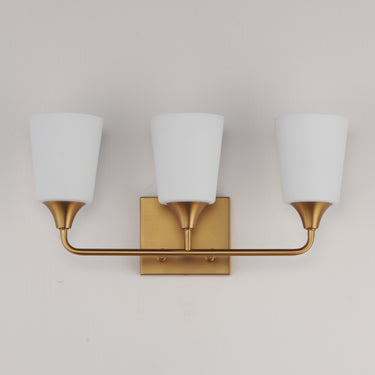 Maxim Lighting Hudson 3-Light Bath Vanity Natural Aged Brass