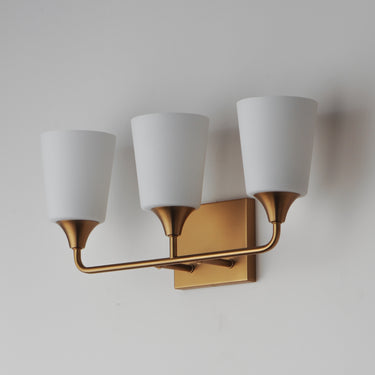 Maxim Lighting Hudson 3-Light Bath Vanity Natural Aged Brass