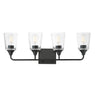 Maxim Lighting Hudson 4-Light Bath Vanity Black