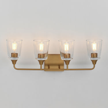 Maxim Lighting Hudson 4-Light Bath Vanity Natural Aged Brass