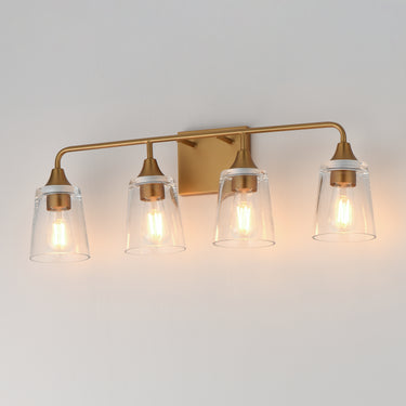 Maxim Lighting Hudson 4-Light Bath Vanity Natural Aged Brass