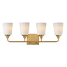 Maxim Lighting Hudson 4-Light Bath Vanity Natural Aged Brass