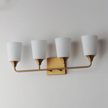 Maxim Lighting Hudson 4-Light Bath Vanity Natural Aged Brass