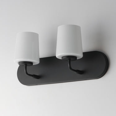 Maxim Lighting Durham 2-Light Strip Bath Vanity Black