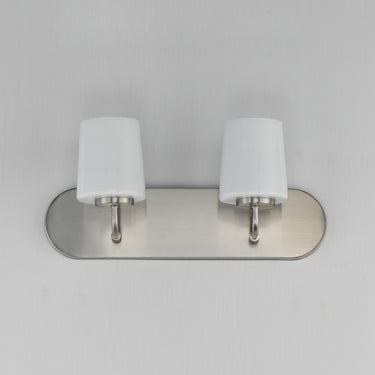 Maxim Lighting Durham 2-Light Strip Bath Vanity Satin Nickel