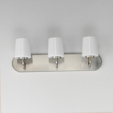 Maxim Lighting Durham 3-Light Strip Bath Vanity Satin Nickel