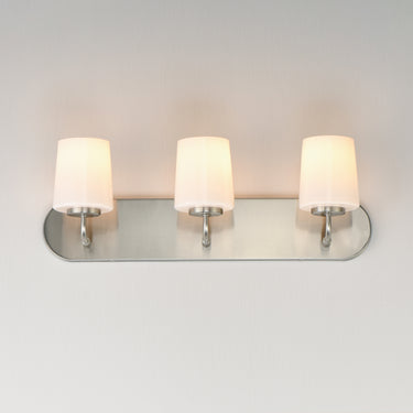 Maxim Lighting Durham 3-Light Strip Bath Vanity Satin Nickel