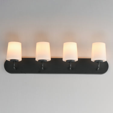 Maxim Lighting Durham 4-Light Strip Bath Vanity Black
