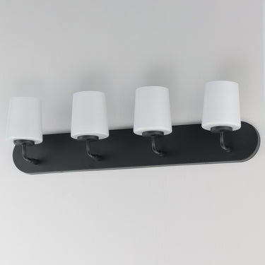 Maxim Lighting Durham 4-Light Strip Bath Vanity Black