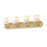 Maxim Lighting Durham 4-Light Strip Bath Vanity Natural Aged Brass