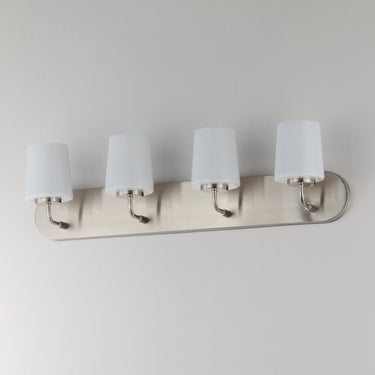 Maxim Lighting Durham 4-Light Strip Bath Vanity Satin Nickel
