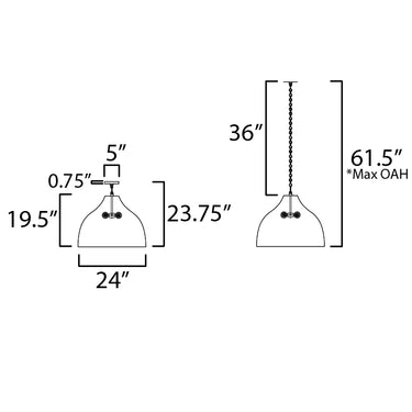 Maxim Lighting Hearthveil Pendant Natural Aged Brass